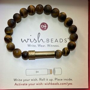 Wishbeads Tigers Eye beaded bracelet